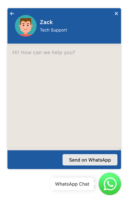 Site Chat to WhatsApp